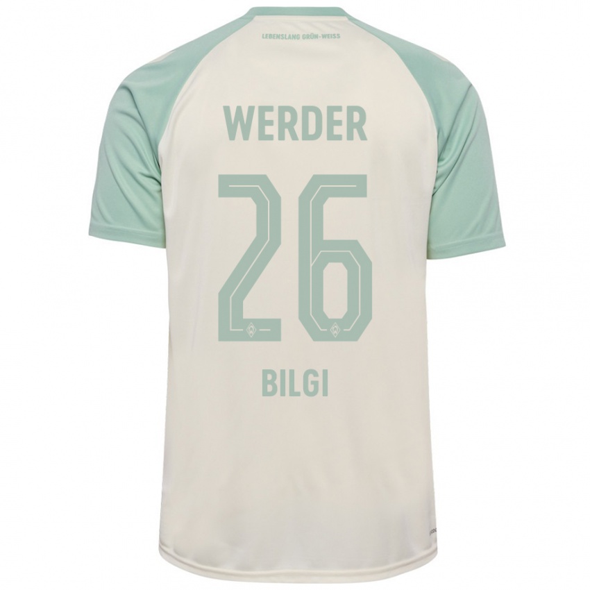 Kinder Süleyman Bilgi #26 Cremeweiß Hellgrün Auswärtstrikot Trikot 2024/25 T-Shirt Schweiz