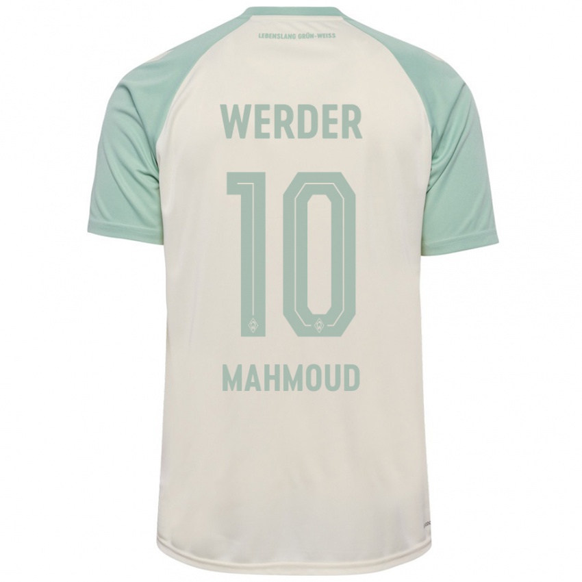 Enfant Maillot Tuana Mahmoud #10 Blanc Cassé Vert Clair Tenues Extérieur 2024/25 T-Shirt Suisse