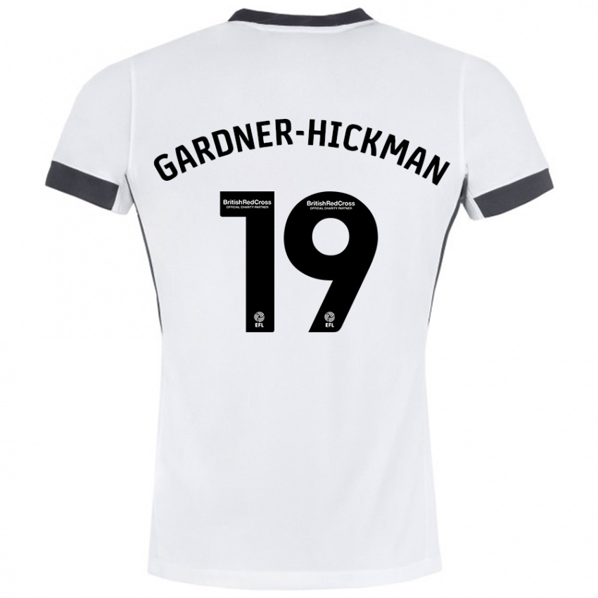 Kinder Taylor Gardner-Hickman #19 Weiß Schwarz Auswärtstrikot Trikot 2024/25 T-Shirt Schweiz