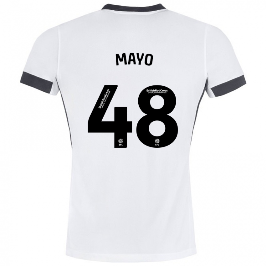 Enfant Maillot Bradley Mayo #48 Blanc Noir Tenues Extérieur 2024/25 T-Shirt Suisse