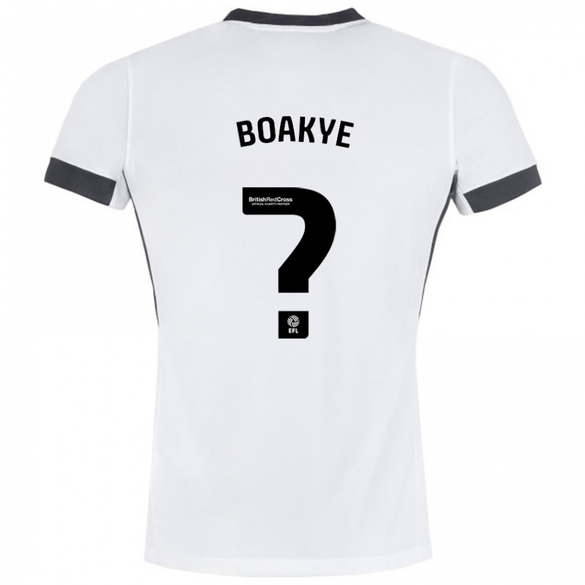 Kinder Godfred Boakye #0 Weiß Schwarz Auswärtstrikot Trikot 2024/25 T-Shirt Schweiz