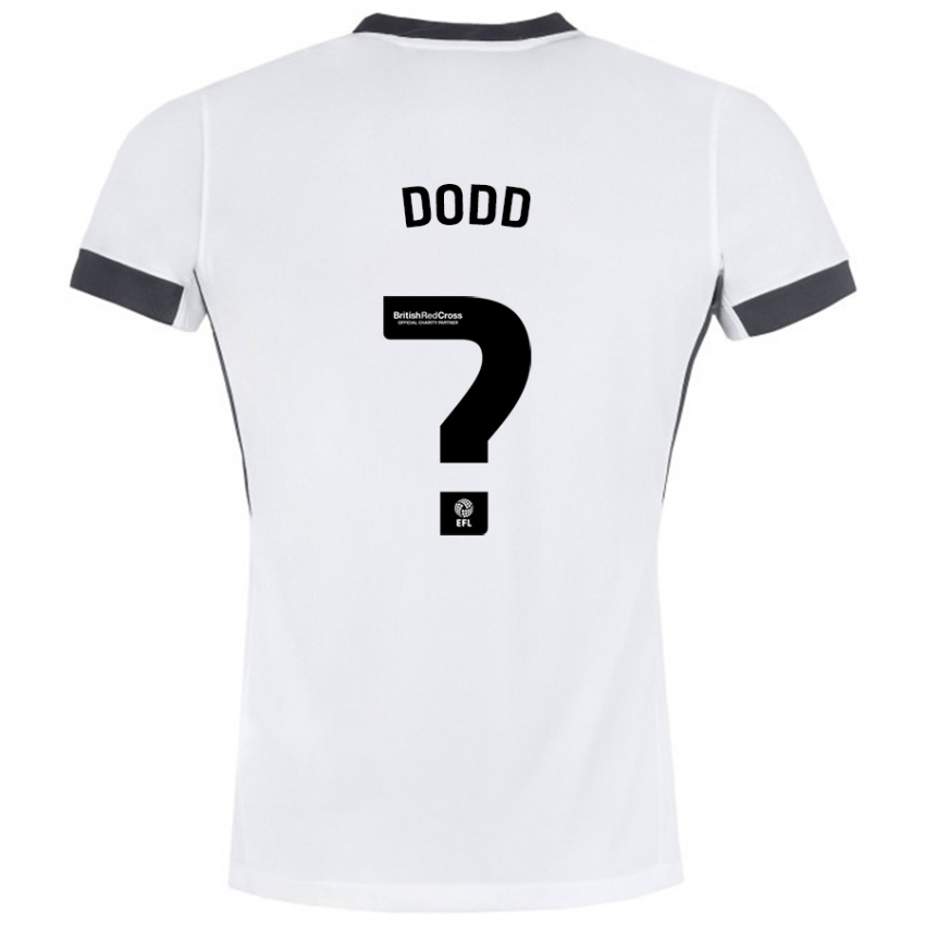 Enfant Maillot Taylor Dodd #0 Blanc Noir Tenues Extérieur 2024/25 T-Shirt Suisse