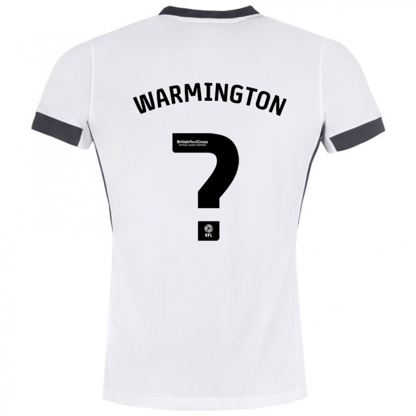 Kinder Tyrese Warmington #0 Weiß Schwarz Auswärtstrikot Trikot 2024/25 T-Shirt Schweiz