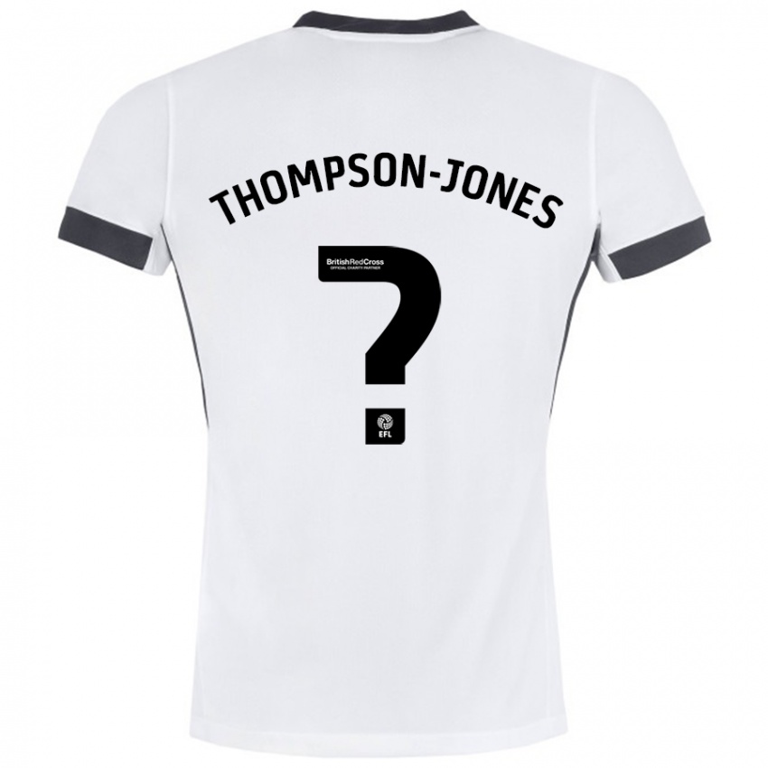 Kinder Riquelme Thompson-Jones #0 Weiß Schwarz Auswärtstrikot Trikot 2024/25 T-Shirt Schweiz