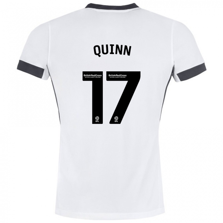 Kinder Lucy Quinn #17 Weiß Schwarz Auswärtstrikot Trikot 2024/25 T-Shirt Schweiz