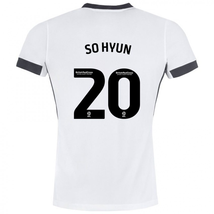 Kinder Cho So-Hyun #20 Weiß Schwarz Auswärtstrikot Trikot 2024/25 T-Shirt Schweiz