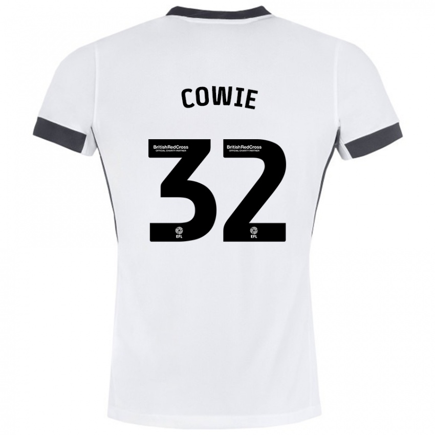 Enfant Maillot Abbie Cowie #32 Blanc Noir Tenues Extérieur 2024/25 T-Shirt Suisse