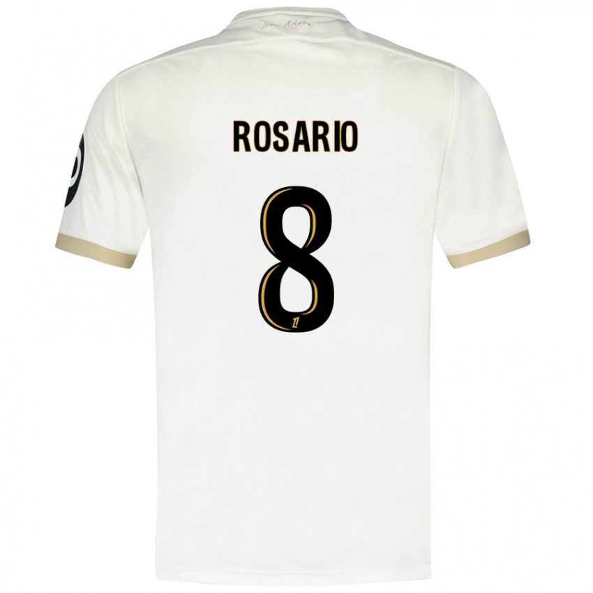 Kinder Pablo Rosario #8 Weißgold Auswärtstrikot Trikot 2024/25 T-Shirt Schweiz