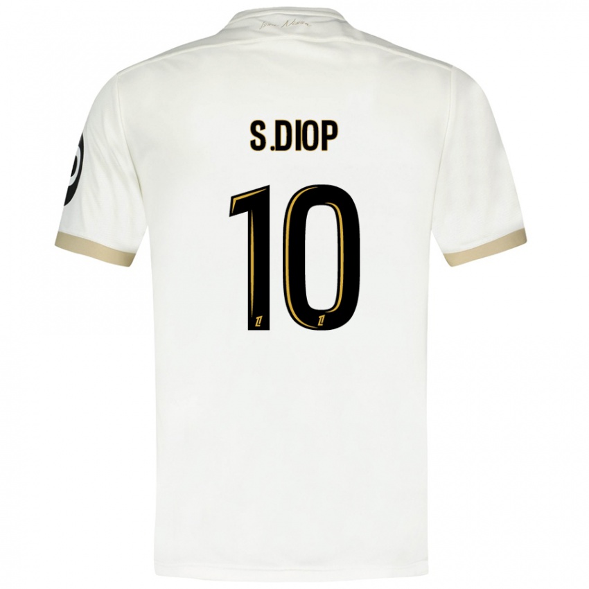 Kinder Sofiane Diop #10 Weißgold Auswärtstrikot Trikot 2024/25 T-Shirt Schweiz