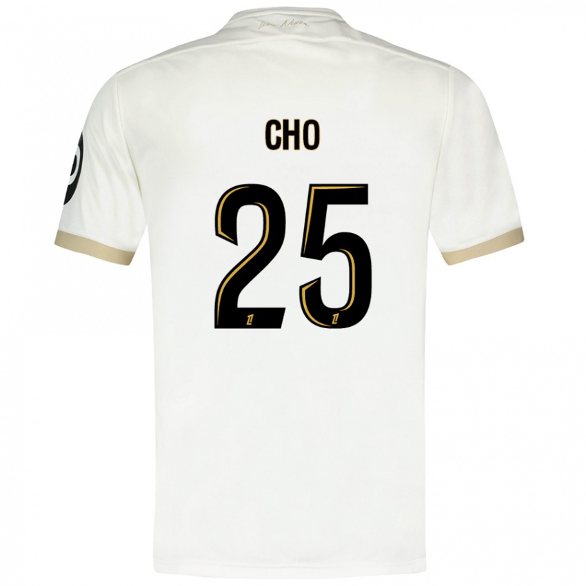 Kinder Mohamed-Ali Cho #25 Weißgold Auswärtstrikot Trikot 2024/25 T-Shirt Schweiz