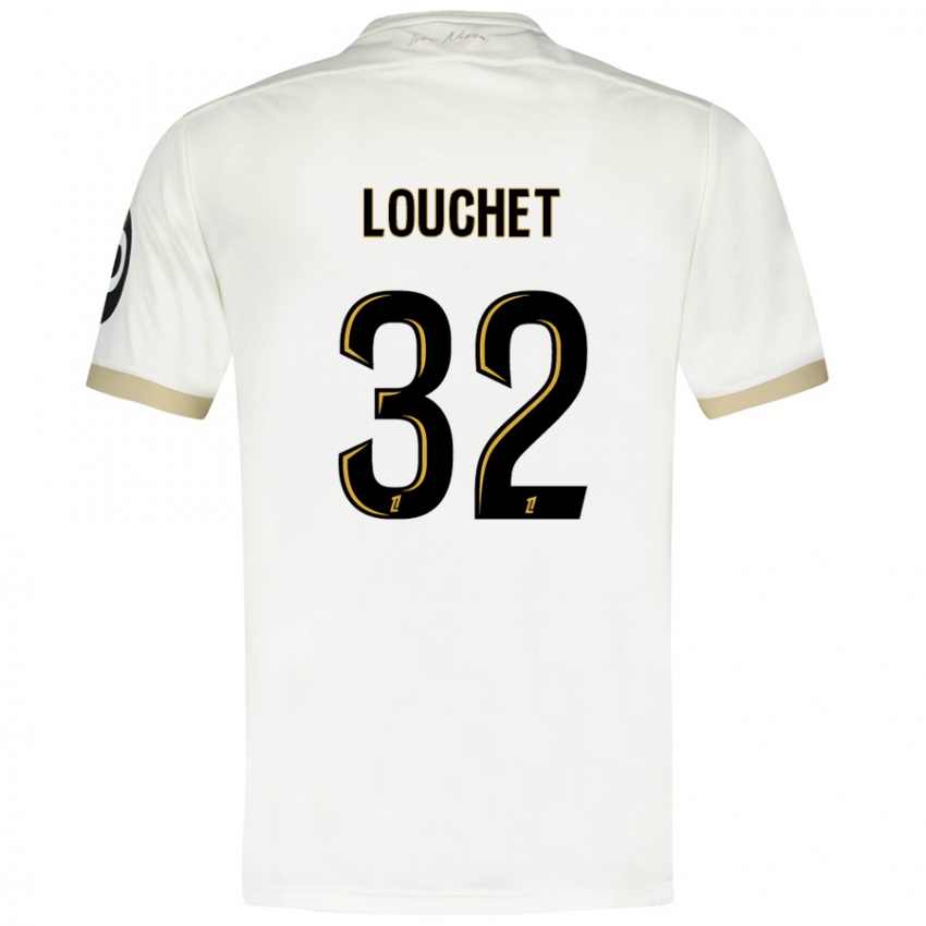 Kinder Tom Louchet #32 Weißgold Auswärtstrikot Trikot 2024/25 T-Shirt Schweiz