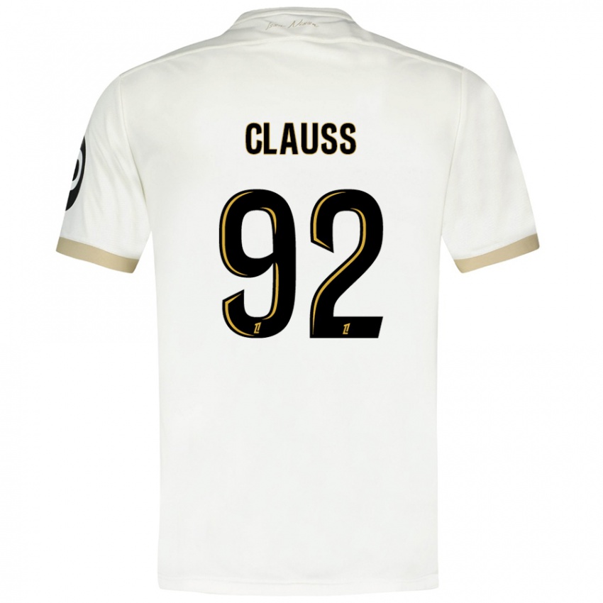 Kinder Jonathan Clauss #92 Weißgold Auswärtstrikot Trikot 2024/25 T-Shirt Schweiz