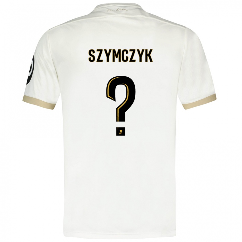 Kinder Kacper Szymczyk #0 Weißgold Auswärtstrikot Trikot 2024/25 T-Shirt Schweiz