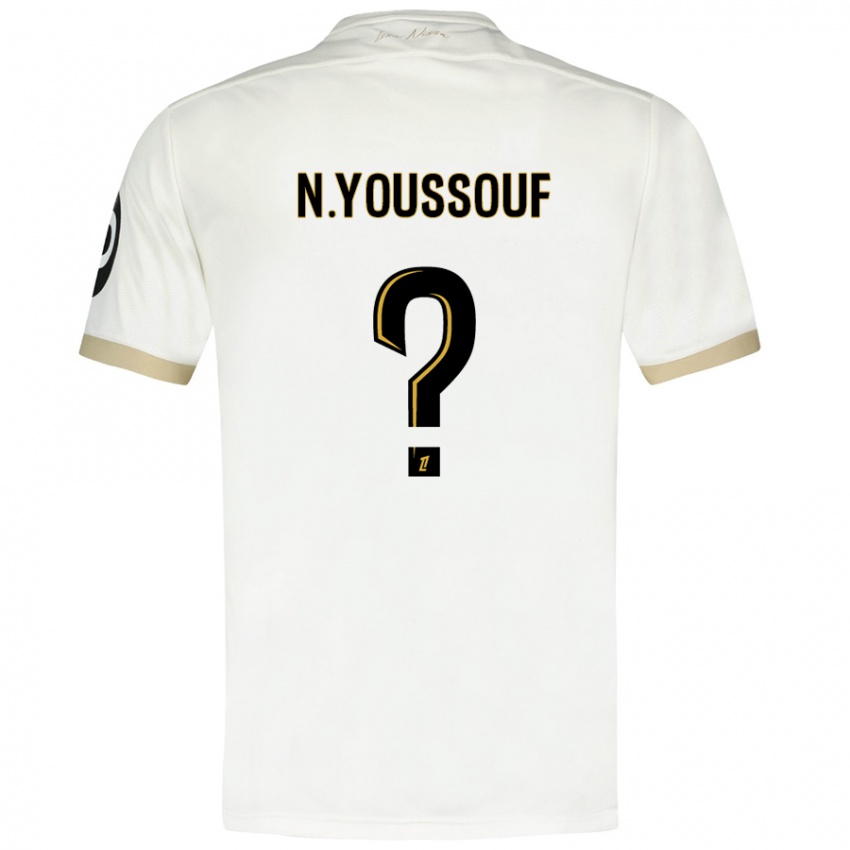 Kinder Naké Youssouf #0 Weißgold Auswärtstrikot Trikot 2024/25 T-Shirt Schweiz