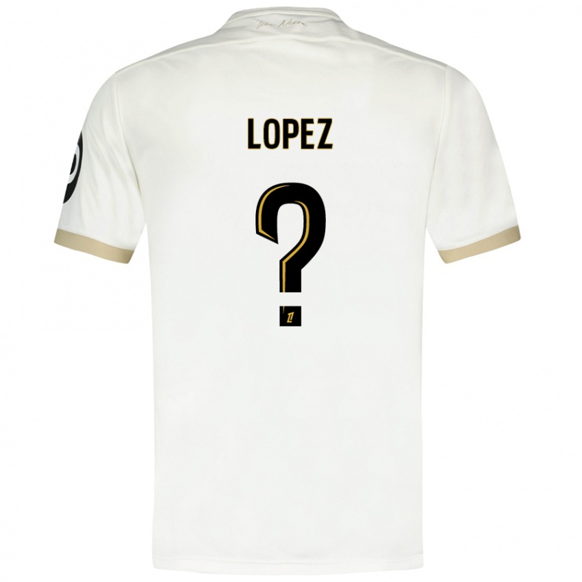 Kinder Kylian Lopez #0 Weißgold Auswärtstrikot Trikot 2024/25 T-Shirt Schweiz