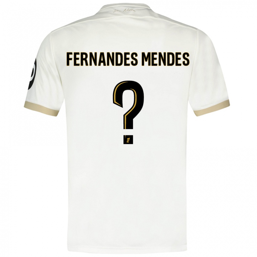 Kinder Mathis Fernandes Mendes #0 Weißgold Auswärtstrikot Trikot 2024/25 T-Shirt Schweiz