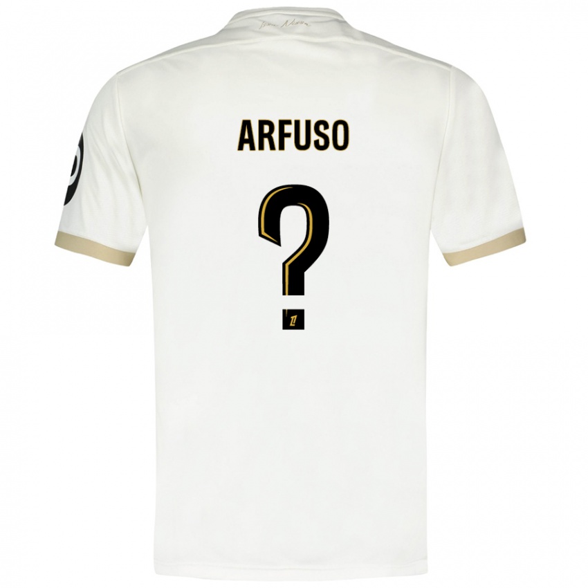 Kinder Vincenzo Arfuso #0 Weißgold Auswärtstrikot Trikot 2024/25 T-Shirt Schweiz