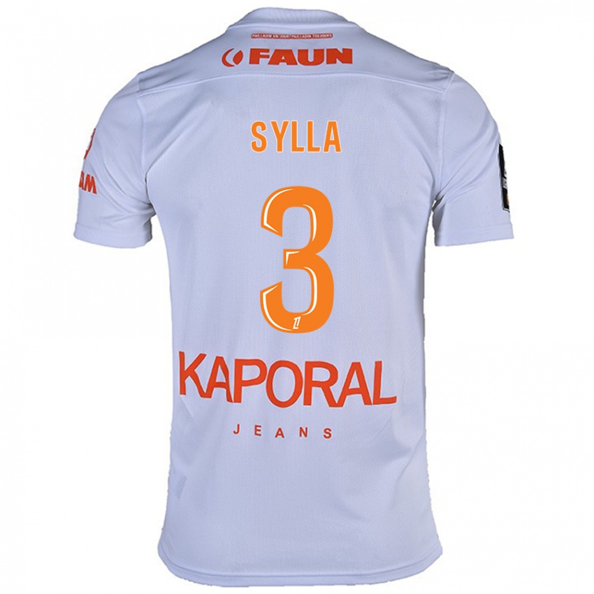 Kinder Issiaga Sylla #3 Weiß Auswärtstrikot Trikot 2024/25 T-Shirt Schweiz