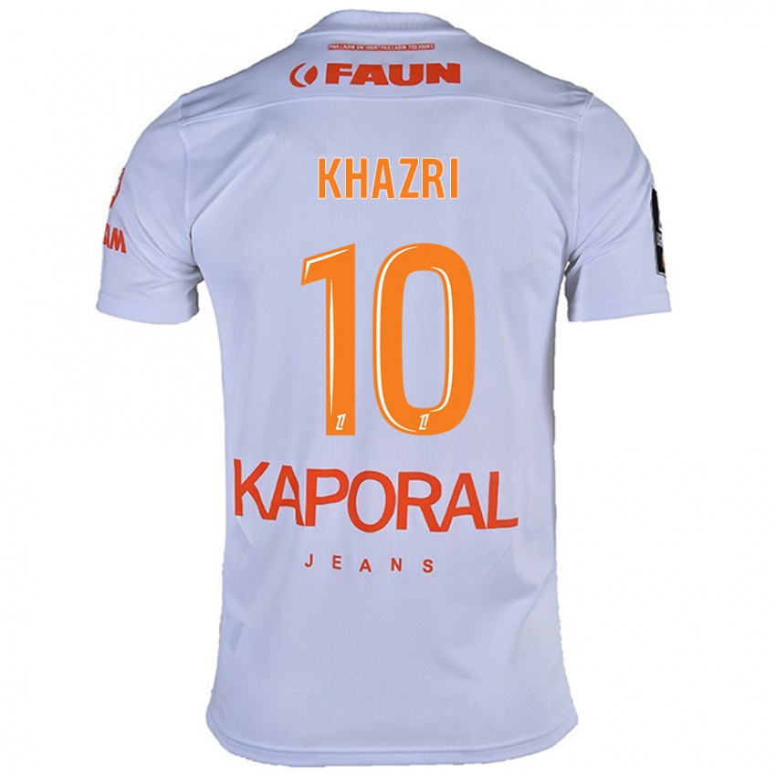 Kinder Wahbi Khazri #10 Weiß Auswärtstrikot Trikot 2024/25 T-Shirt Schweiz