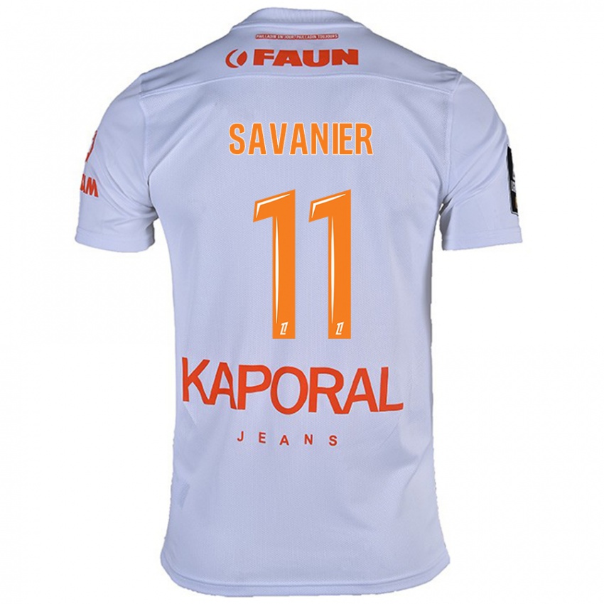 Kinder Téji Savanier #11 Weiß Auswärtstrikot Trikot 2024/25 T-Shirt Schweiz