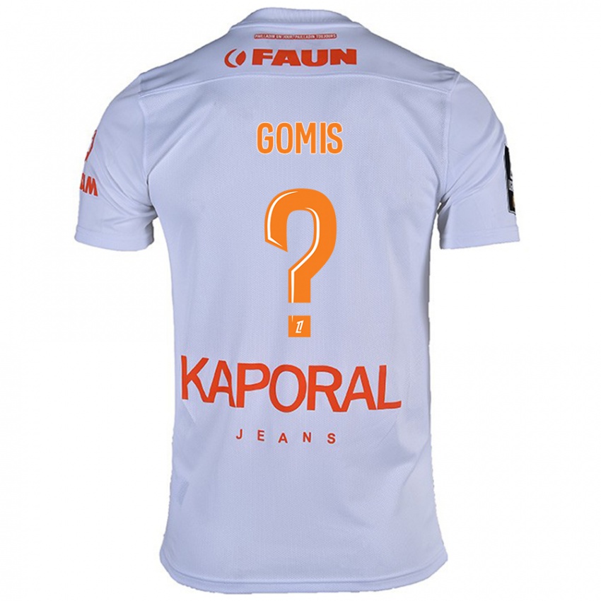 Kinder Kabissan Gomis #0 Weiß Auswärtstrikot Trikot 2024/25 T-Shirt Schweiz