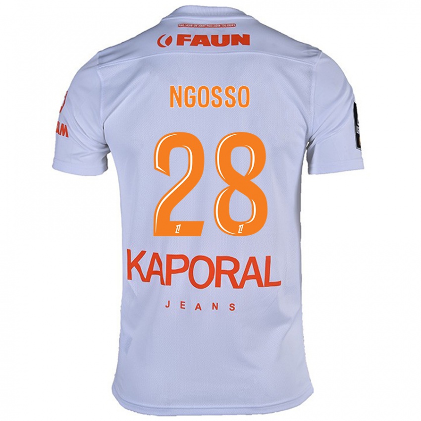 Kinder Glenn Ngosso #28 Weiß Auswärtstrikot Trikot 2024/25 T-Shirt Schweiz