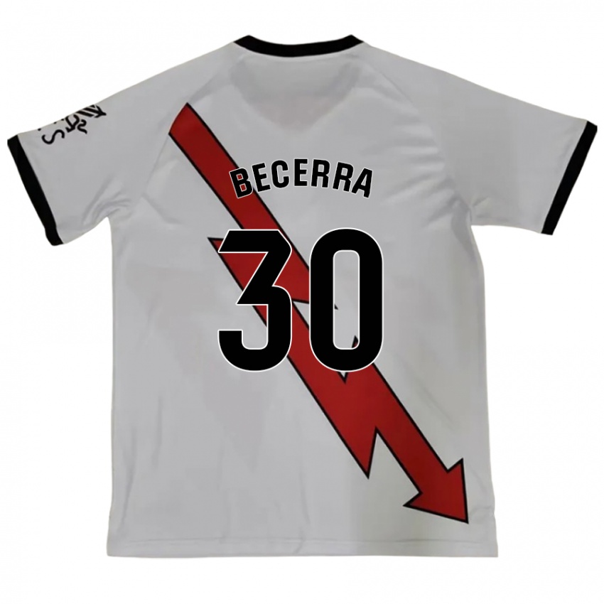 Enfant Maillot Samuel Becerra #30 Rouge Tenues Extérieur 2024/25 T-Shirt Suisse