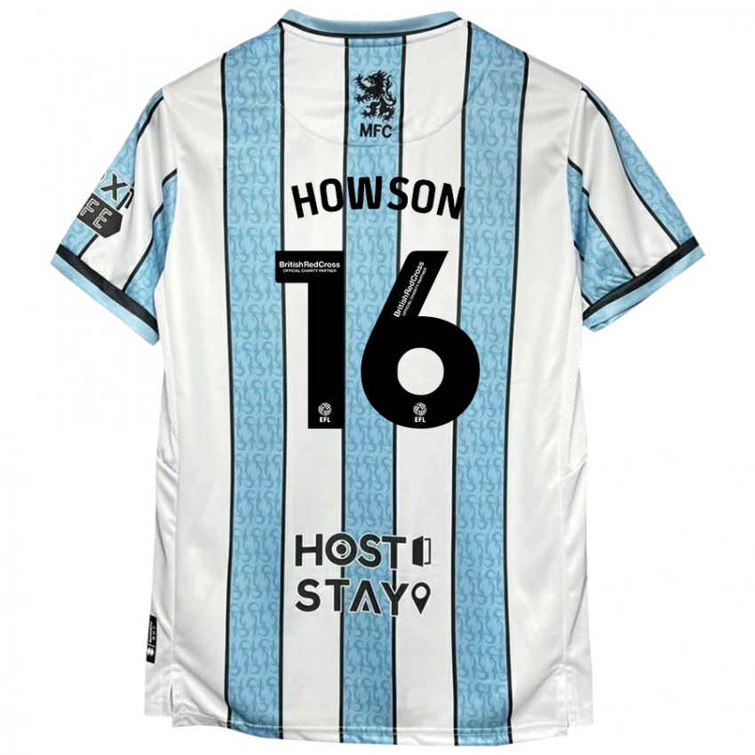 Kinder Jonathan Howson #16 Weiß Blau Auswärtstrikot Trikot 2024/25 T-Shirt Schweiz