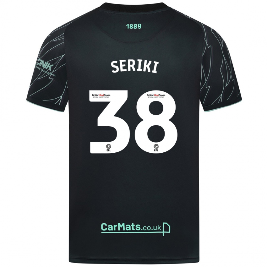 Kinder Femi Seriki #38 Schwarz Grün Auswärtstrikot Trikot 2024/25 T-Shirt Schweiz