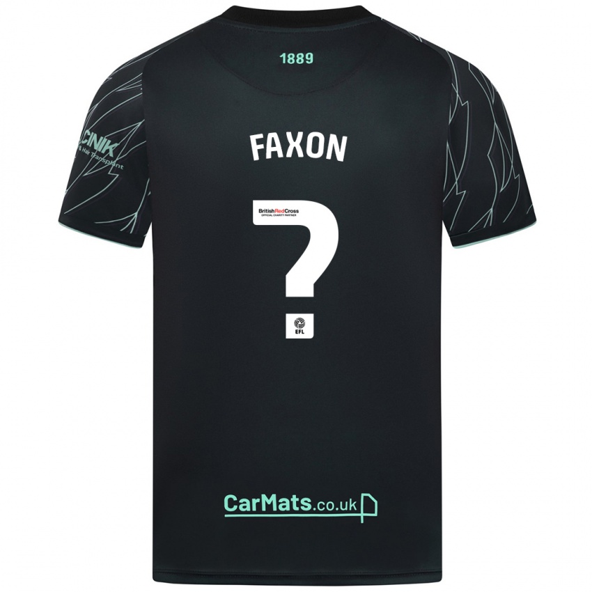 Kinder Luke Faxon #0 Schwarz Grün Auswärtstrikot Trikot 2024/25 T-Shirt Schweiz