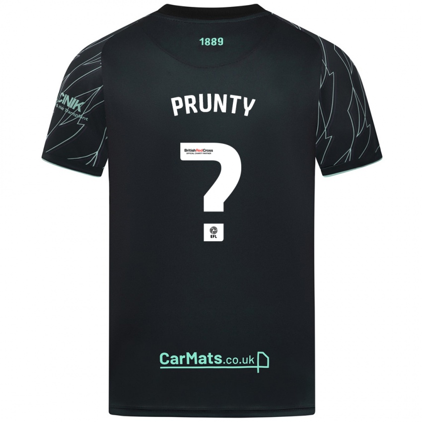 Kinder Jayden Prunty #0 Schwarz Grün Auswärtstrikot Trikot 2024/25 T-Shirt Schweiz