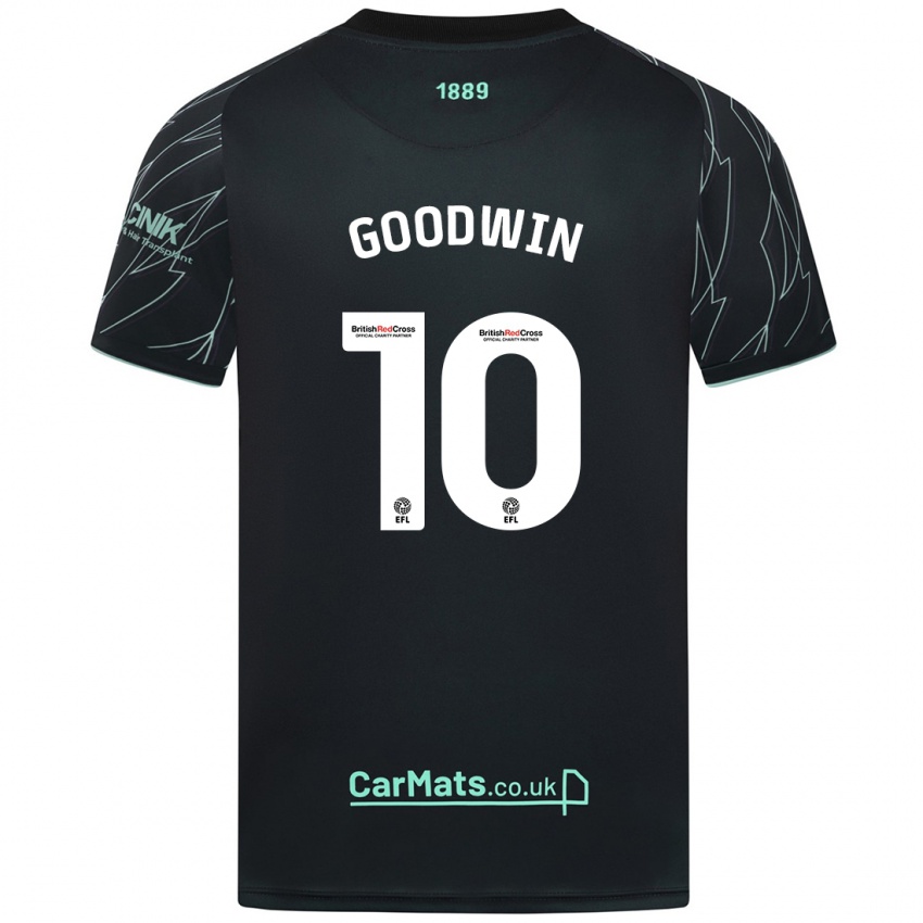 Kinder Isobel Goodwin #10 Schwarz Grün Auswärtstrikot Trikot 2024/25 T-Shirt Schweiz