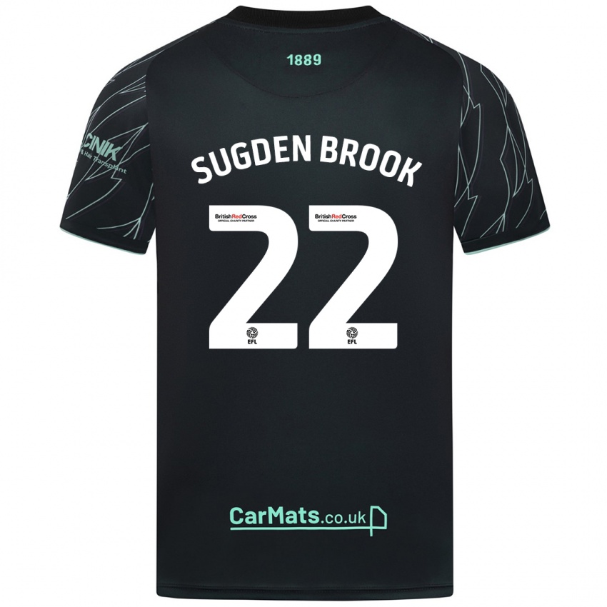 Kinder Darcie Sugden-Brook #22 Schwarz Grün Auswärtstrikot Trikot 2024/25 T-Shirt Schweiz