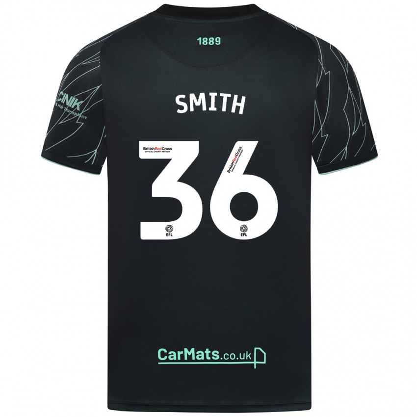 Kinder Joshua Smith #36 Schwarz Grün Auswärtstrikot Trikot 2024/25 T-Shirt Schweiz