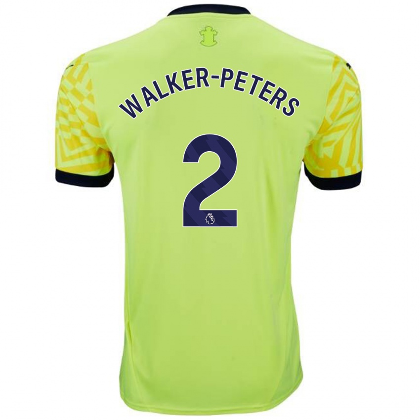 Kinder Kyle Walker-Peters #2 Gelb Auswärtstrikot Trikot 2024/25 T-Shirt Schweiz