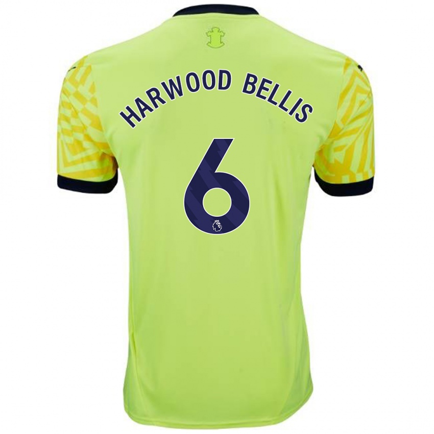 Enfant Maillot Taylor Harwood-Bellis #6 Jaune Tenues Extérieur 2024/25 T-Shirt Suisse