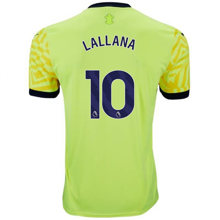 Enfant Maillot Adam Lallana #10 Jaune Tenues Extérieur 2024/25 T-Shirt Suisse