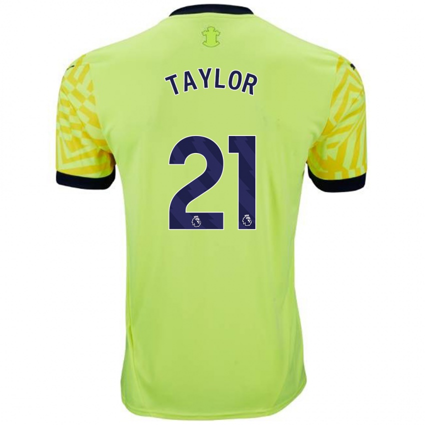 Enfant Maillot Charlie Taylor #21 Jaune Tenues Extérieur 2024/25 T-Shirt Suisse