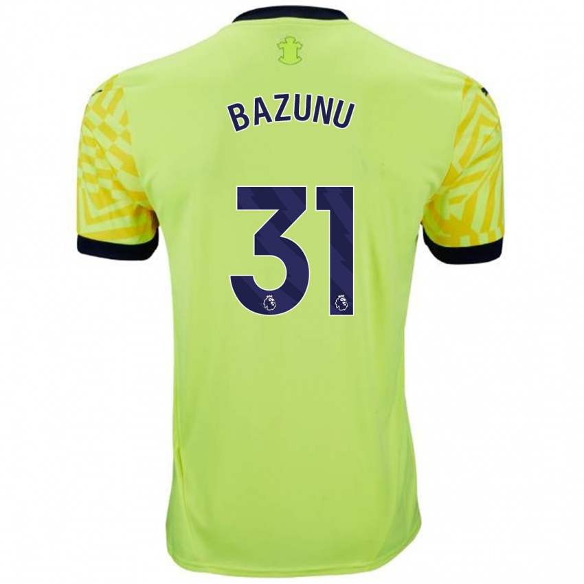 Enfant Maillot Gavin Bazunu #31 Jaune Tenues Extérieur 2024/25 T-Shirt Suisse