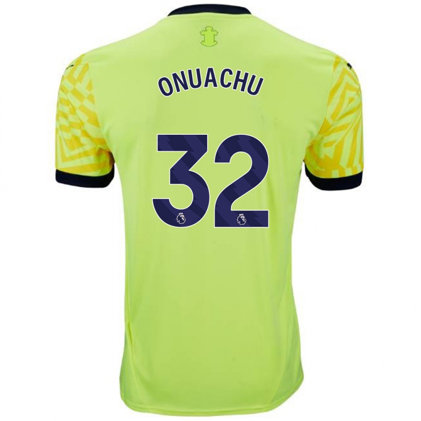 Enfant Maillot Paul Onuachu #32 Jaune Tenues Extérieur 2024/25 T-Shirt Suisse