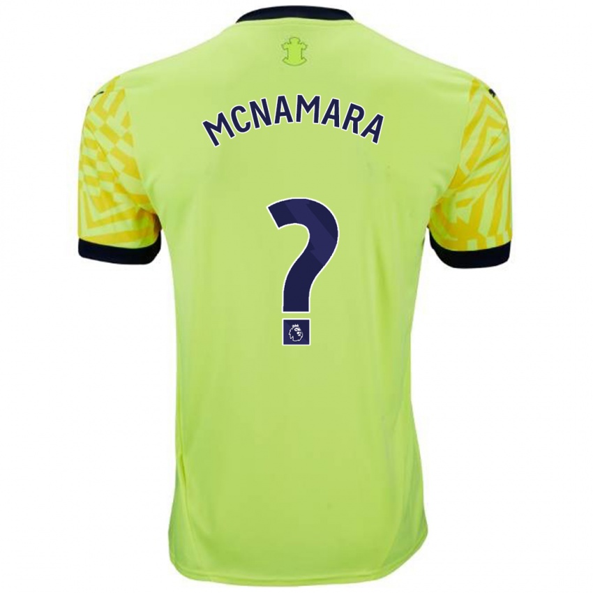 Enfant Maillot Josh Mcnamara #0 Jaune Tenues Extérieur 2024/25 T-Shirt Suisse