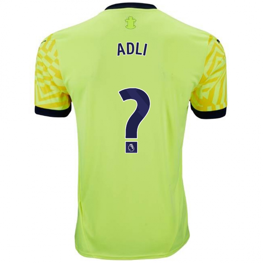 Enfant Maillot Mohamed Adli #0 Jaune Tenues Extérieur 2024/25 T-Shirt Suisse