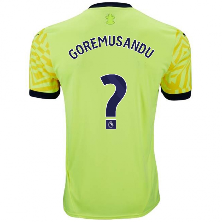 Enfant Maillot Tino Goremusandu #0 Jaune Tenues Extérieur 2024/25 T-Shirt Suisse