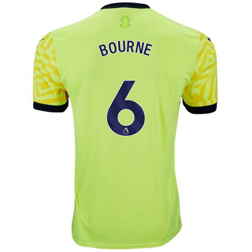 Enfant Maillot Tara Bourne #6 Jaune Tenues Extérieur 2024/25 T-Shirt Suisse