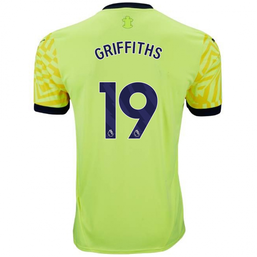 Enfant Maillot Alice Griffiths #19 Jaune Tenues Extérieur 2024/25 T-Shirt Suisse