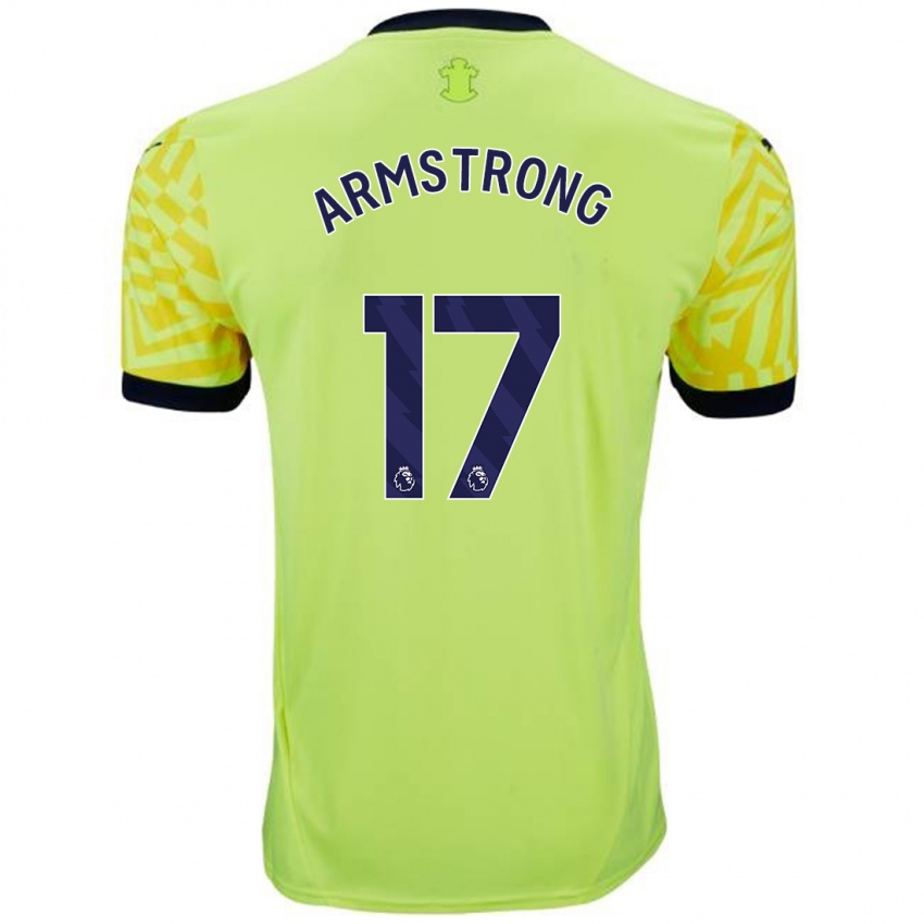 Kinder Stuart Armstrong #17 Gelb Auswärtstrikot Trikot 2024/25 T-Shirt Schweiz