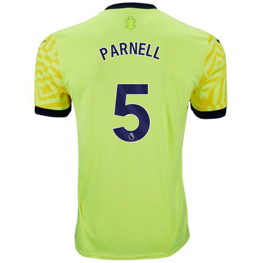 Enfant Maillot Rosanna Parnell #5 Jaune Tenues Extérieur 2024/25 T-Shirt Suisse