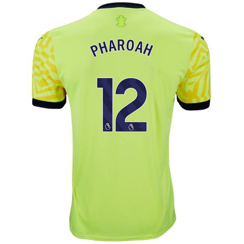 Enfant Maillot Sophia Pharoah #12 Jaune Tenues Extérieur 2024/25 T-Shirt Suisse