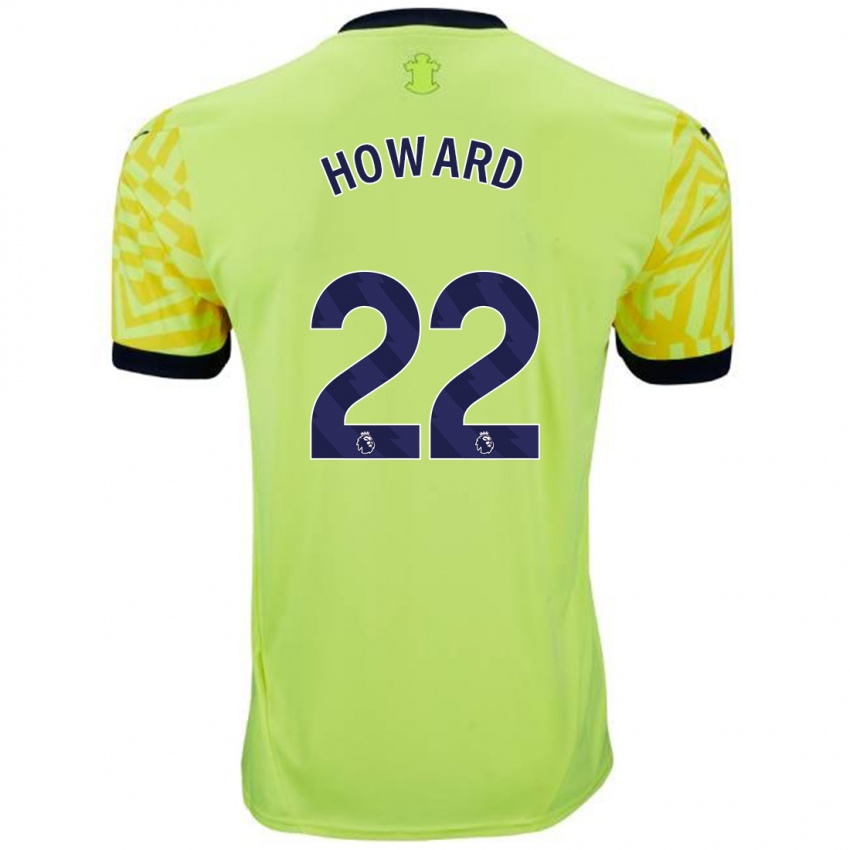 Enfant Maillot Bethany-May Howard #22 Jaune Tenues Extérieur 2024/25 T-Shirt Suisse