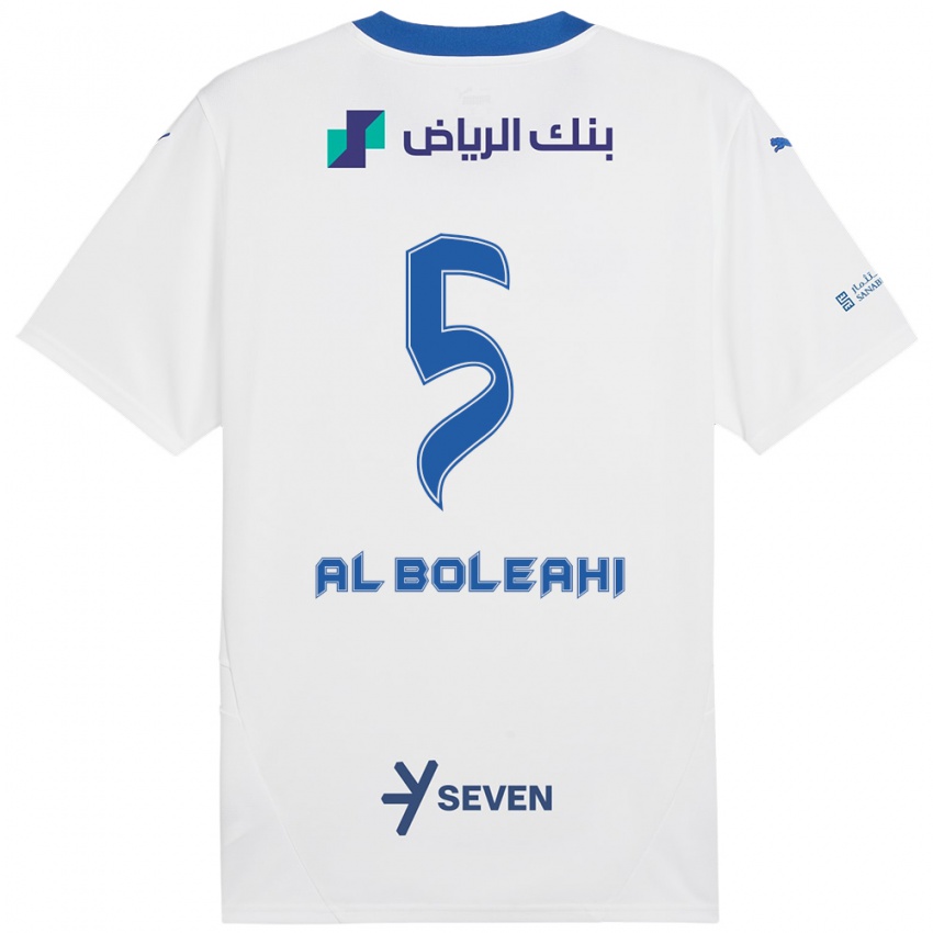 Kinder Ali Al-Boleahi #5 Weiß Blau Auswärtstrikot Trikot 2024/25 T-Shirt Schweiz